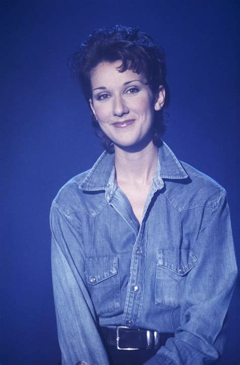 celine dion short hair 90s